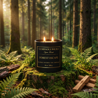 Luminous Wicks Forest Escape 10-ounce two-wick luxury candle