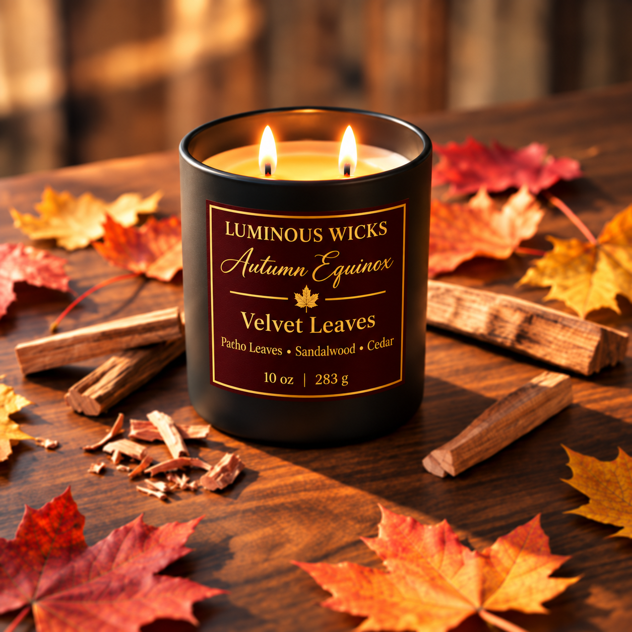 Velvet Leaves Candle