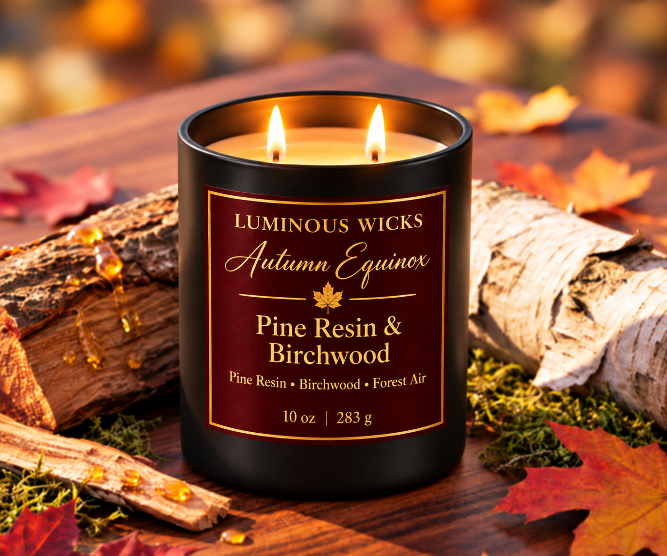 Pine Resin & Birchwood Candle
