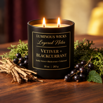 Vetiver & Blackcurrant 10oz Candle