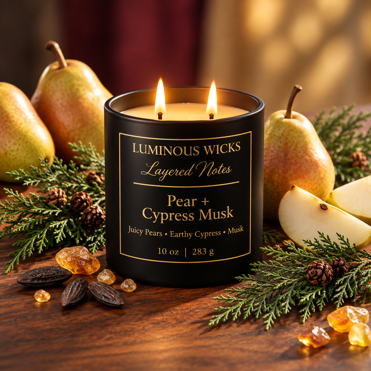 Pear & Cypress Musk 10oz Candle
