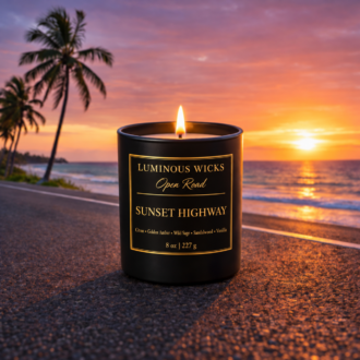 Luminous Wicks Sunset Highway 8oz Luxury Candle