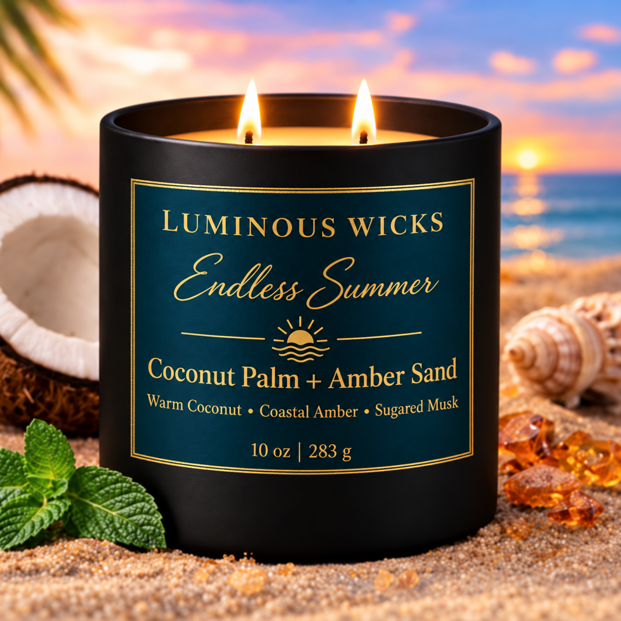 Coconut Palm + Amber Sand