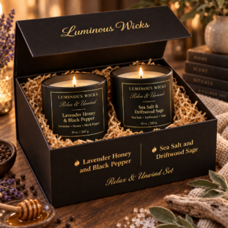 Luminous Wicks Relax & Unwind Set Gifiting