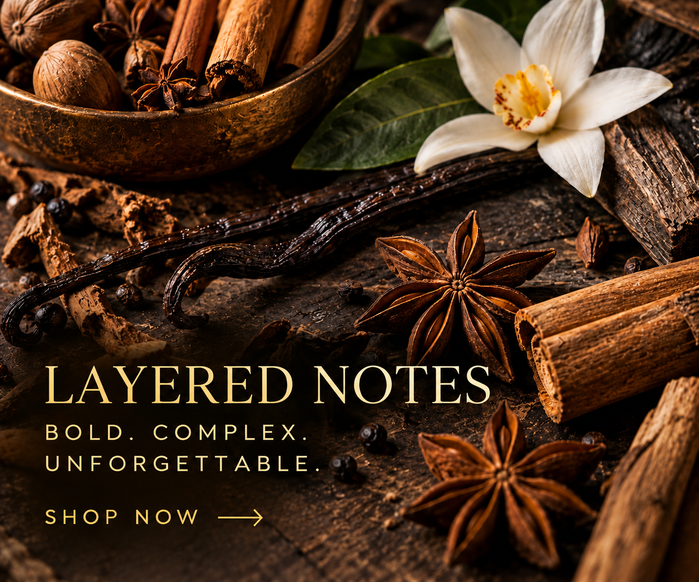 Layered Notes candle collection